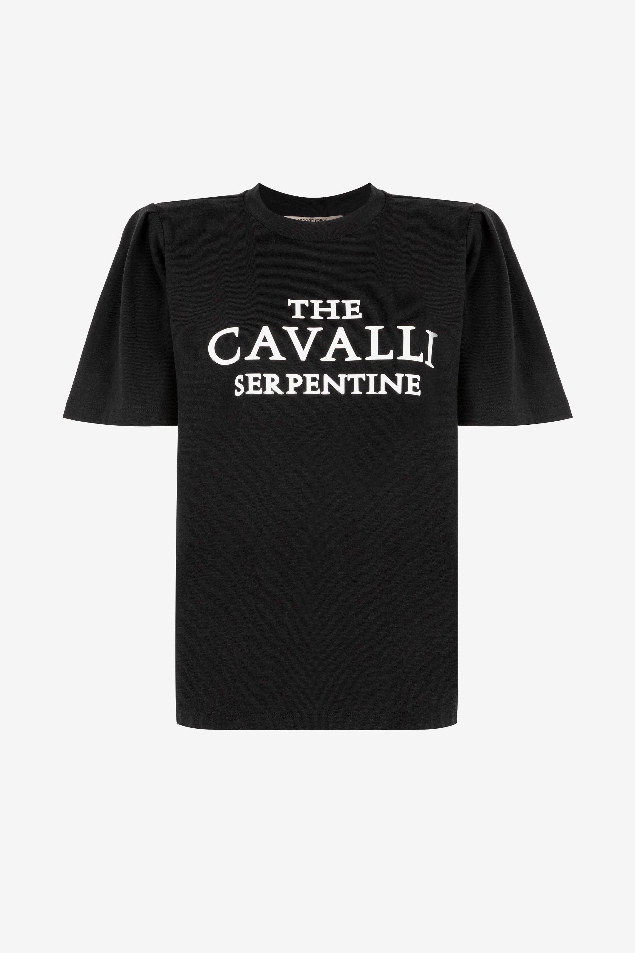 RC Logo-Print Cotton T-Shirt Black OQT61E-JD097