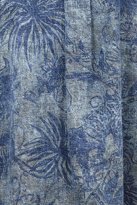 JC Floral-Print Shirt Blue UFT144-UF210