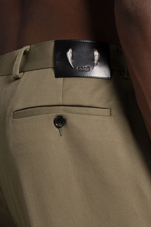 RC Tiger Tooth Pleated Trousers KHAKI ORT211-FN063