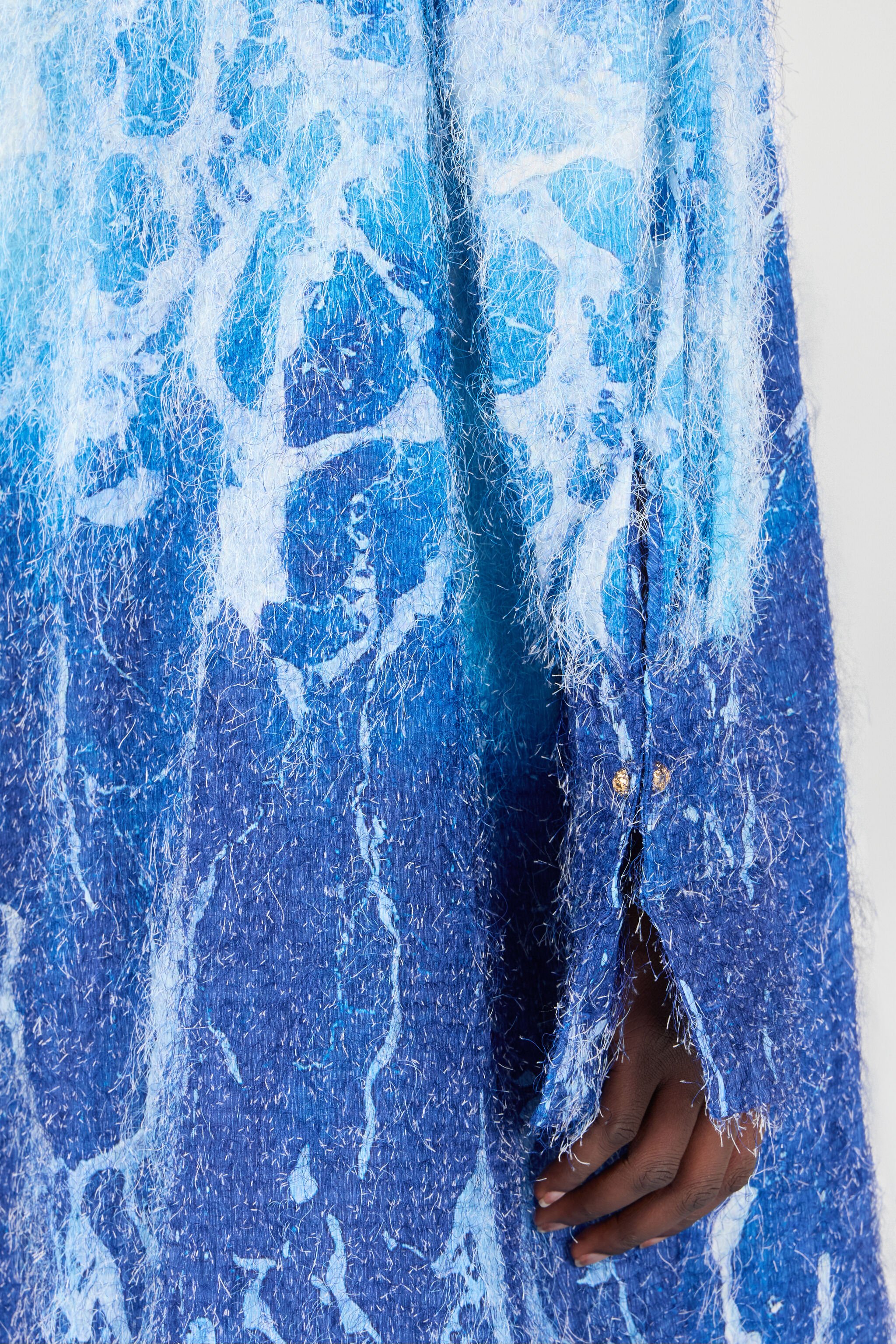 RC Stretto di Messina Print Shirt Blue UWT160-HLN94