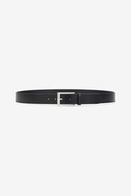 RC Black Leather Belt With Engraved Logo BLACK QOC00A-PZO38