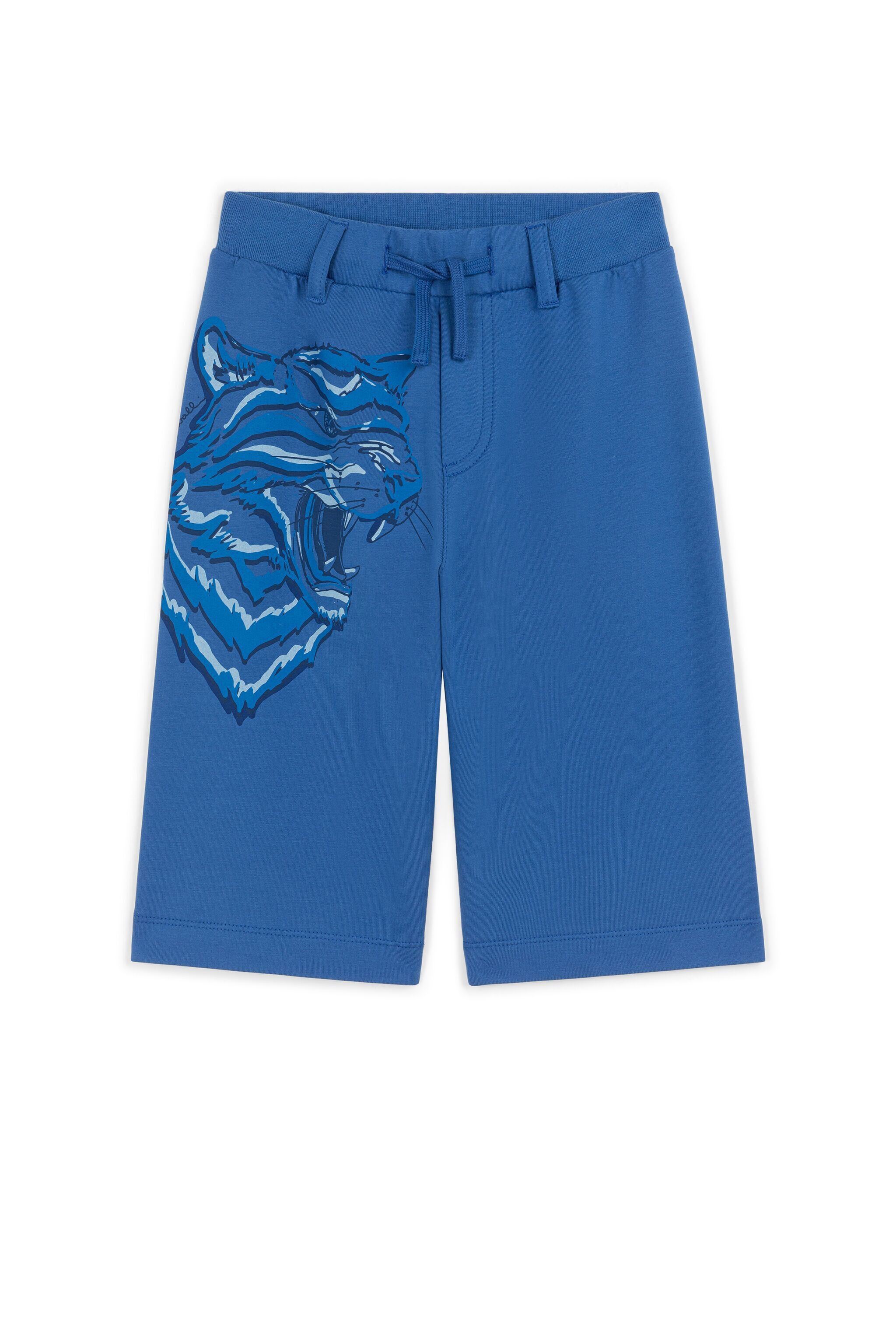 JU Tiger-Print Shorts BLU SCURO 194052 GJT237-CF027