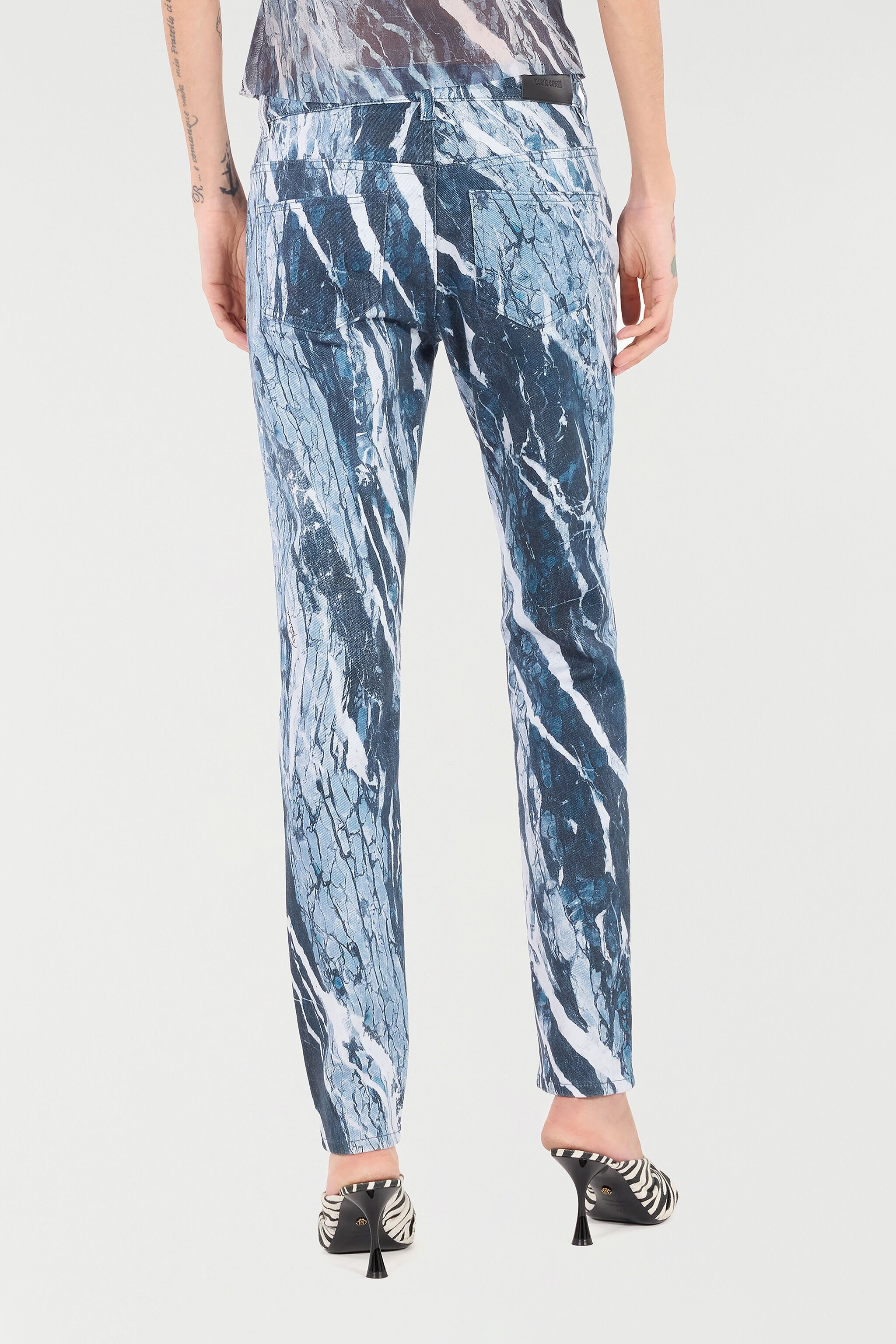 RC Pants With Marble Print Dark blue UKJ232-DAN22