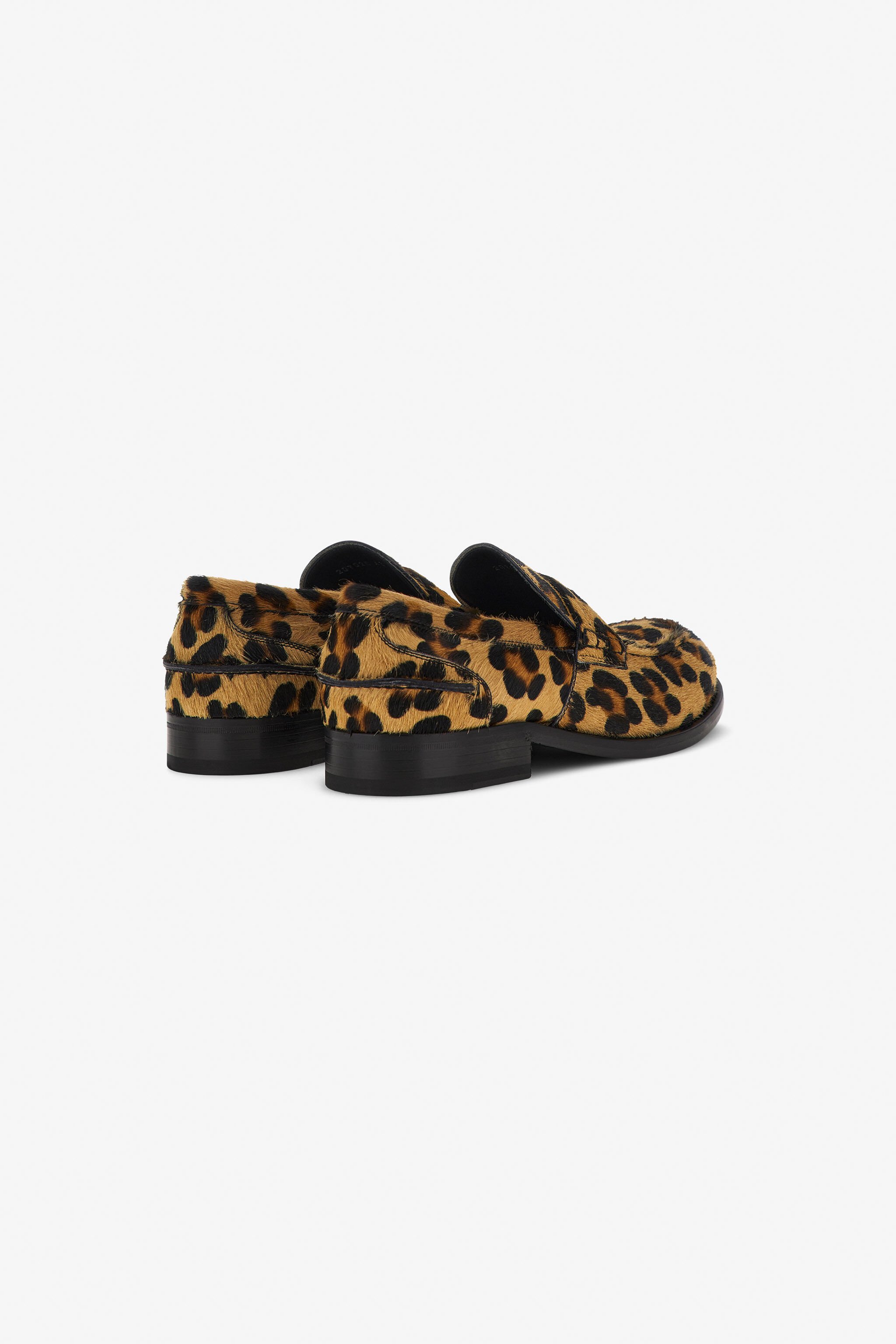 RC Leopard loafers with Monogram Mirror Snake Dark brown RRS033-PZA92