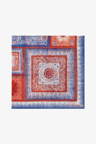 ${brand} Silk Shawl with Zebra Pattern and Logo ${colorDescription} ${masterID}