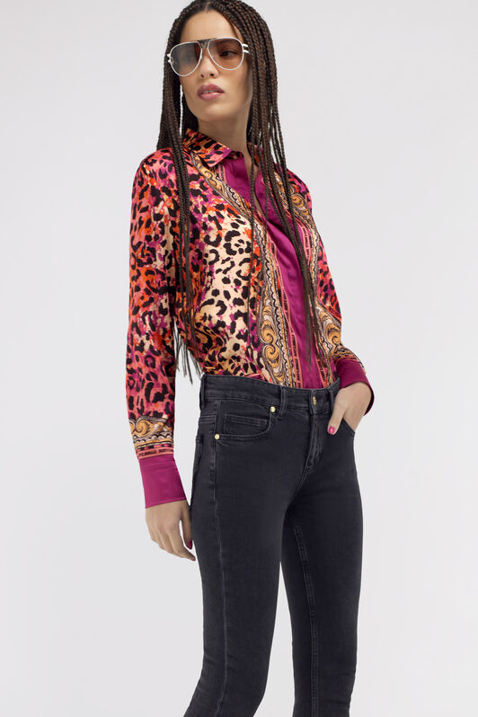 JC Just Cavalli shirt Fuchsia SFT103-SF948