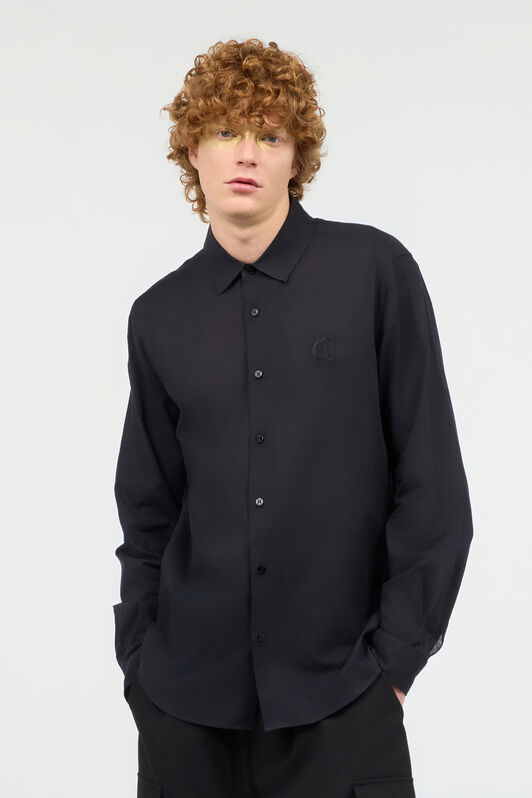 JC Camisa Con Bordado JC Negro UFM010-UF105