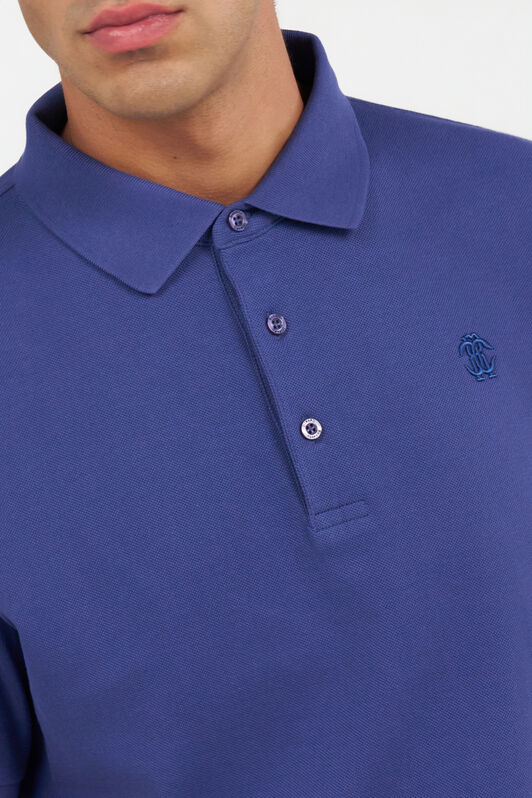 RC Blue Polo with Monogram RC RC Blue Polo with Monogram RC Navy QOT65A-KB001