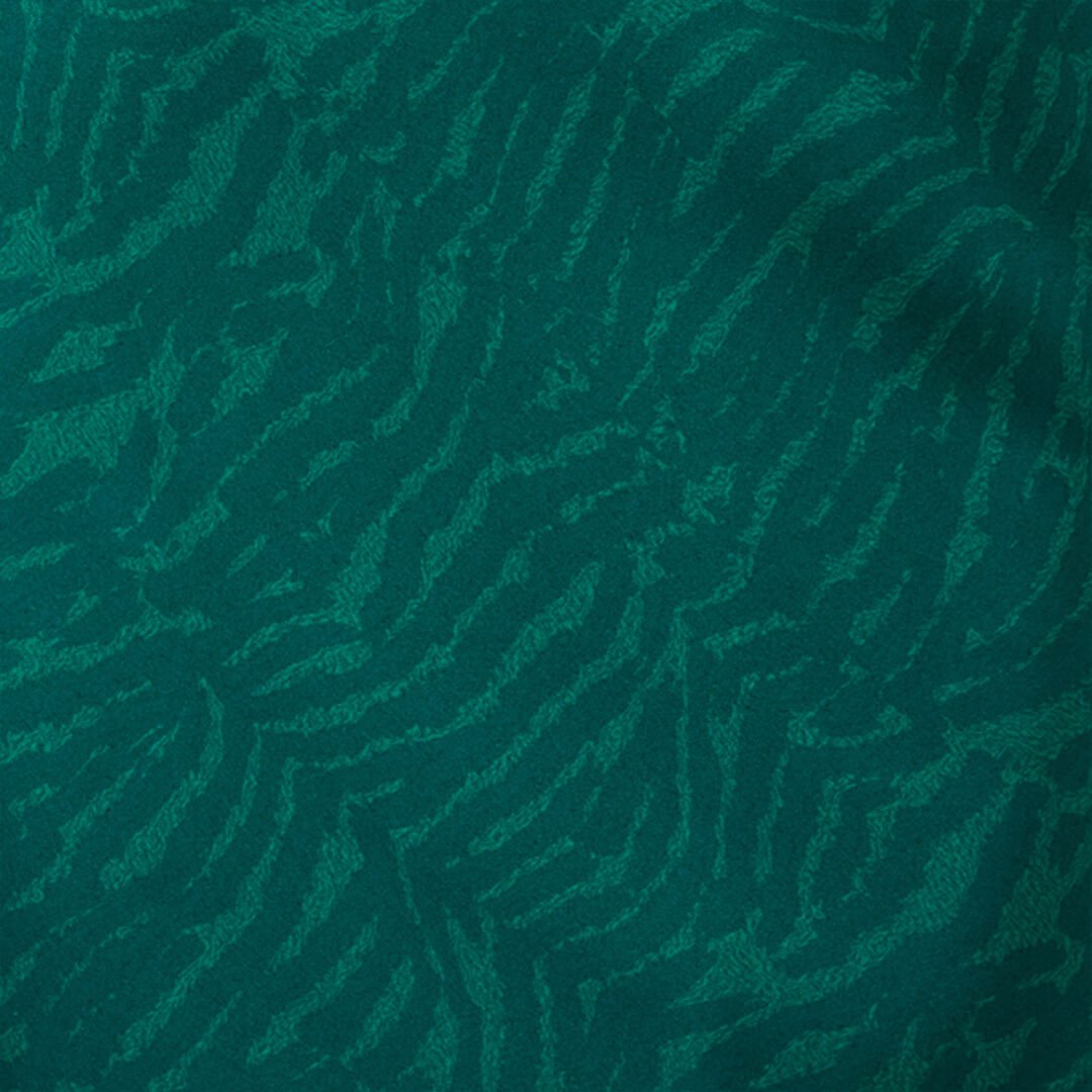 RC Zebra Print Silk Dress Teal GREEN MALACHITE POT10A-2NQ88