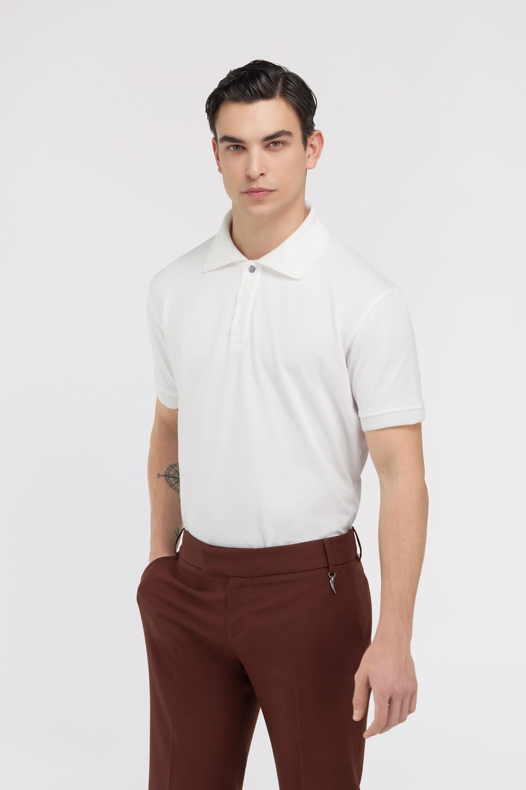 RC RC logo Polo White SRT64B-KB002