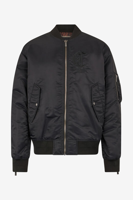 JC Bomber Jacket With JC Monogram JC Bomber Jacket With JC Monogram Black TFT066-TF090