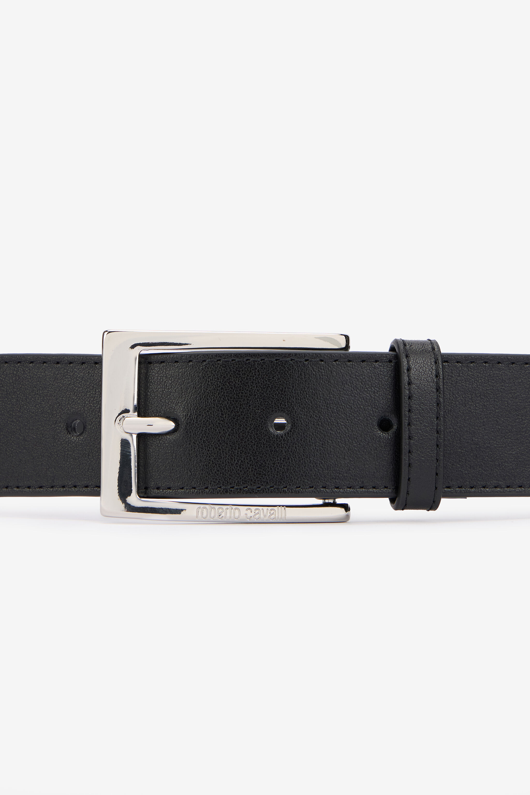 RC Black Leather Belt With Engraved Logo RC Black Leather Belt With Engraved Logo BLACK QOC00A-PZO38