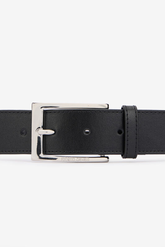 RC Black Leather Belt With Engraved Logo RC Black Leather Belt With Engraved Logo BLACK QOC00A-PZO38