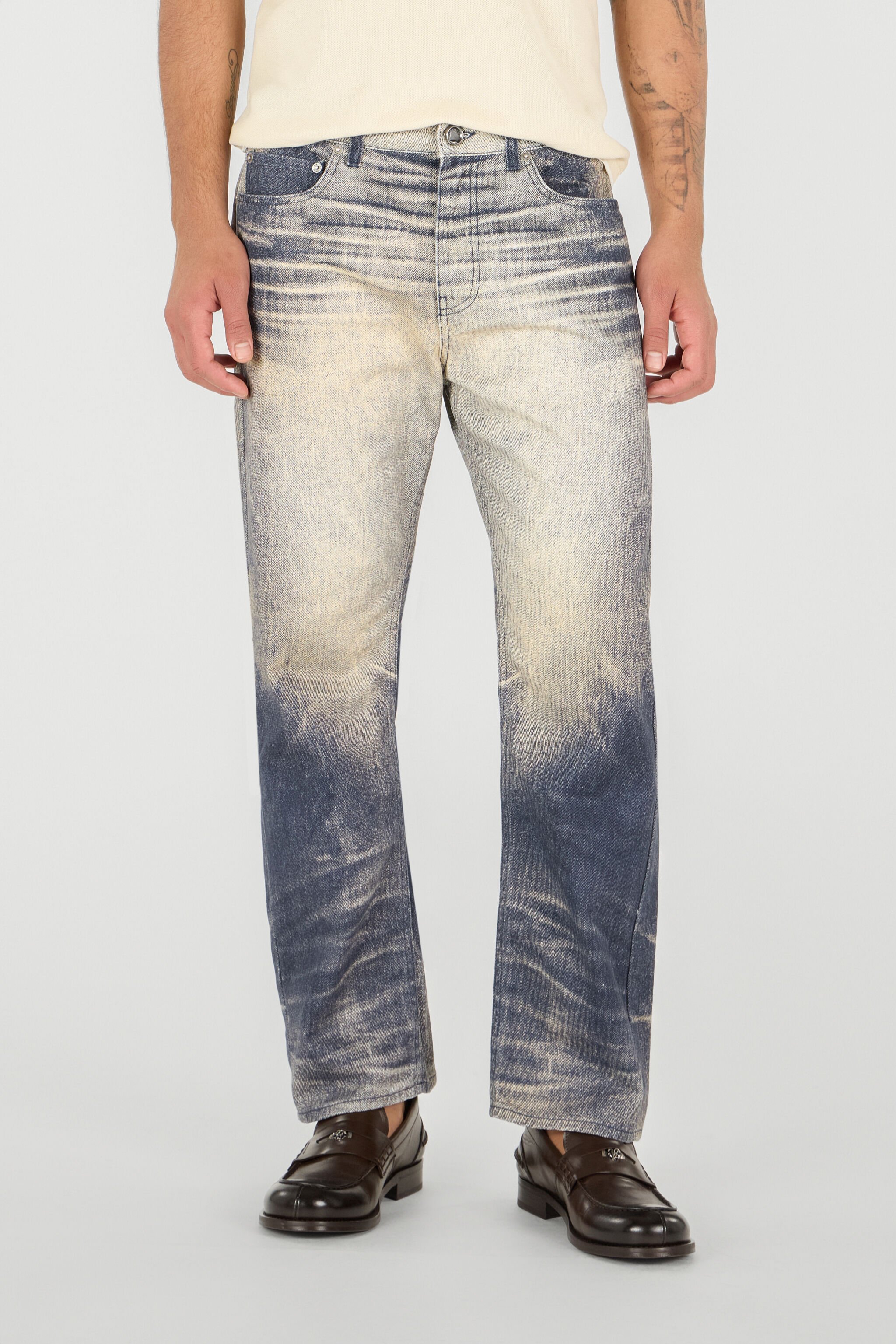 RC Man Cotton Trousers Bleu foncé UMJ216-4NO91
