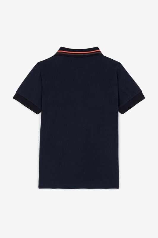 JU Animalier Patchwork-Print Appliqué Polo Shirt JU Animalier Patchwork-Print Appliqué Polo Shirt Dark blue OJT716-ISA2J
