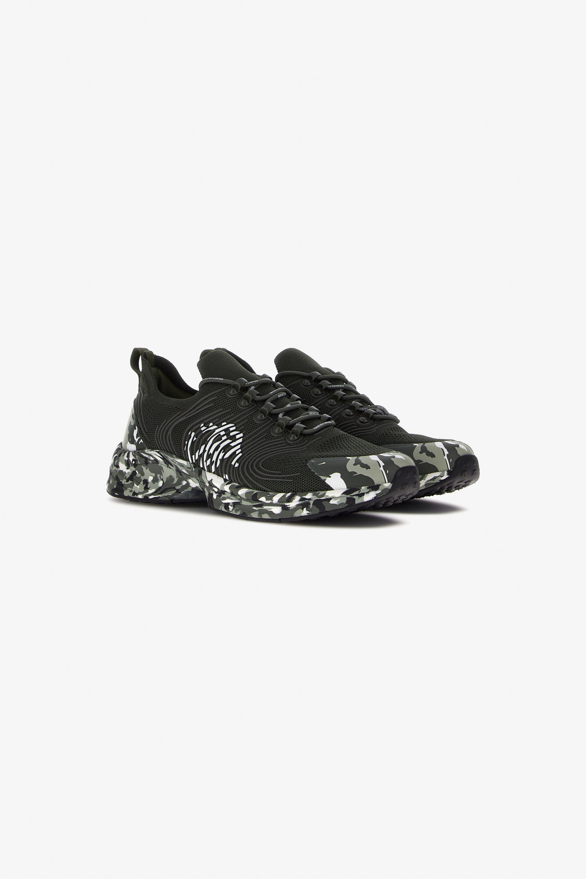 RC Sneakers with Monogram Mirror Snake Dark green JSS02A-FT003
