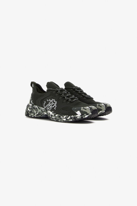 RC Sneakers with Monogram Mirror Snake RC Sneakers with Monogram Mirror Snake Dark green JSS02A-FT003