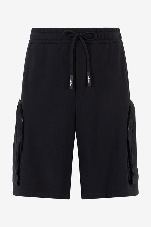 JC Shorts With Maxi-Pockets And Logo Black UFT008-UF028