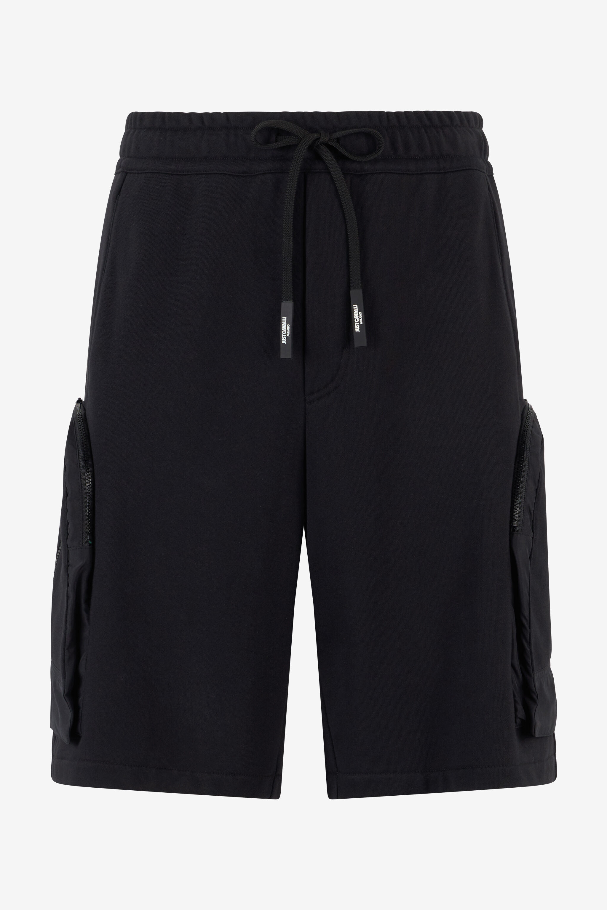 JC Shorts With Maxi-Pockets And Logo Black UFT008-UF028