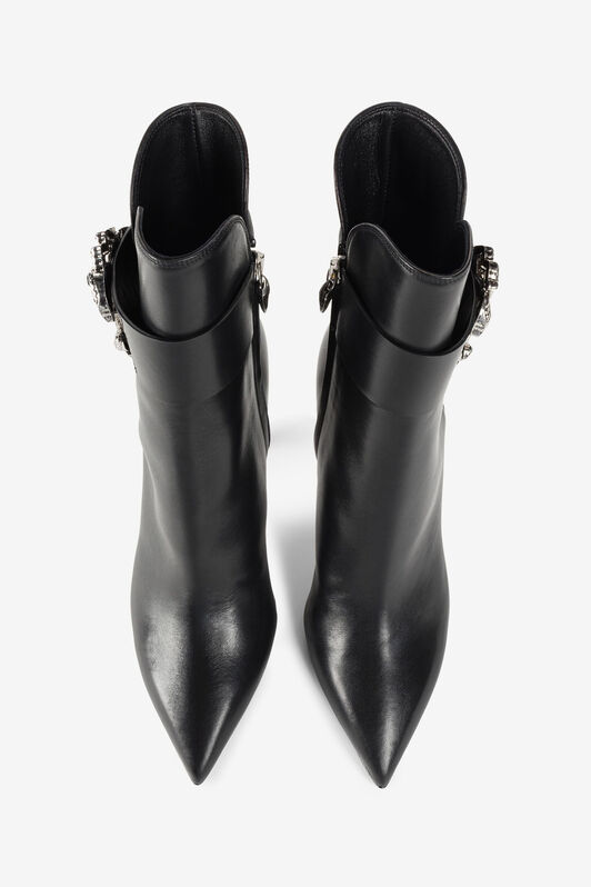 RC Mirror Snake leather boots Black/Silver RKS015-PZV10