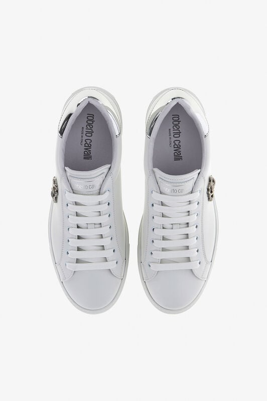 RC Sneakers with Monogram Mirror Snake White/Silver RRS009-PZB23