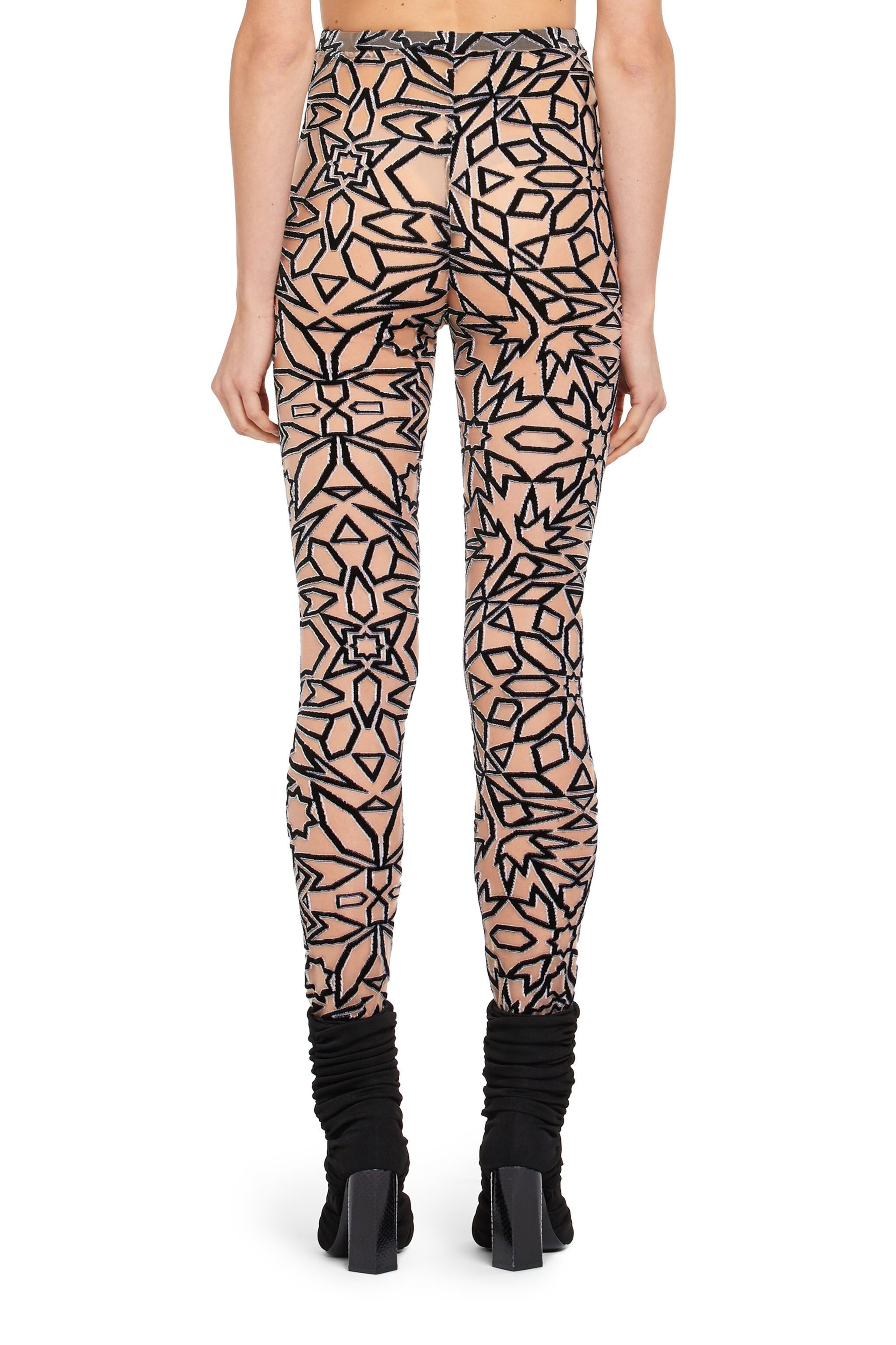 RC Graphic Tile velvet dévoré leggings White IWT208-FY039