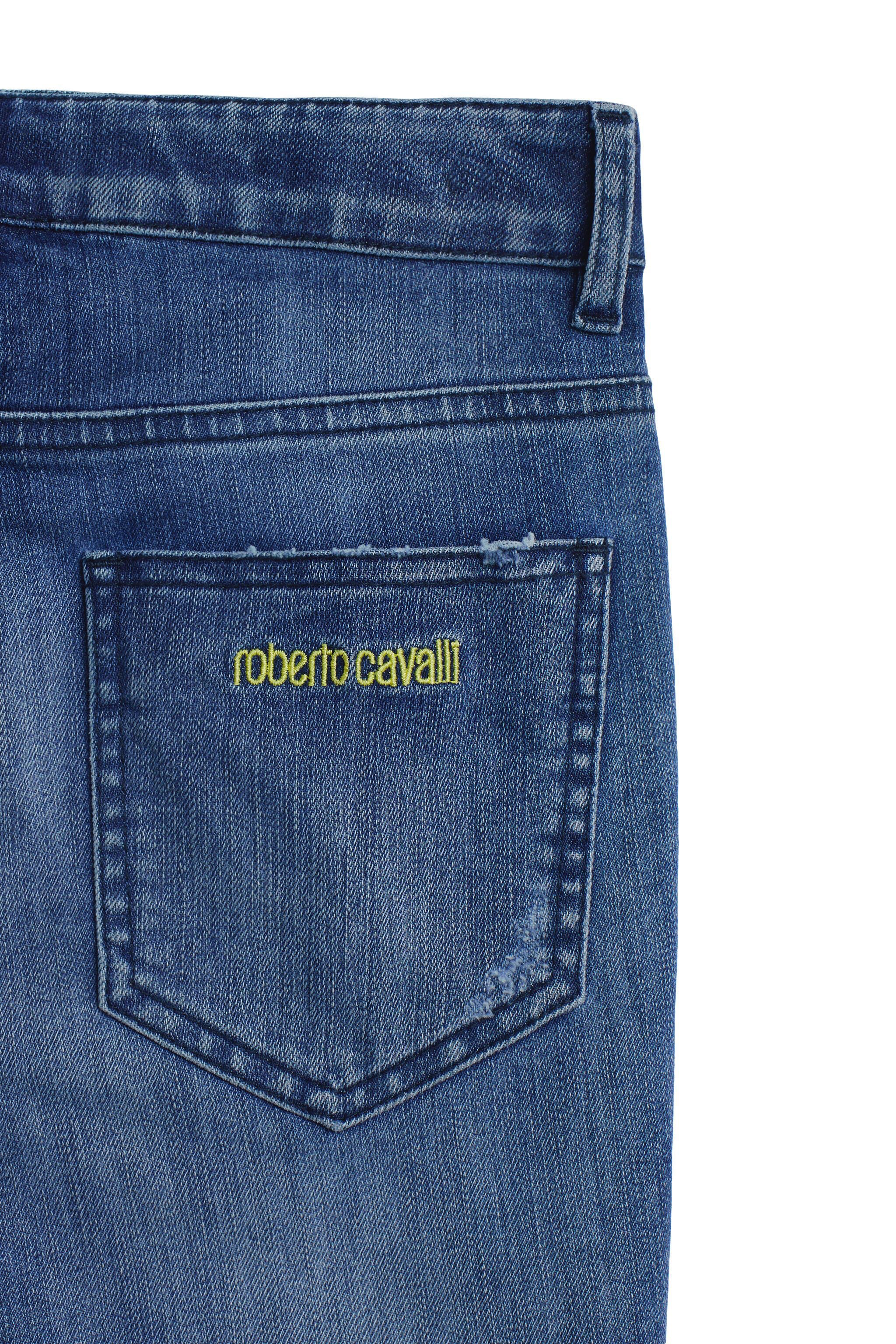 JU Blaue ausgewaschene Jeans LIGHT BLUE IJJ255-DS029