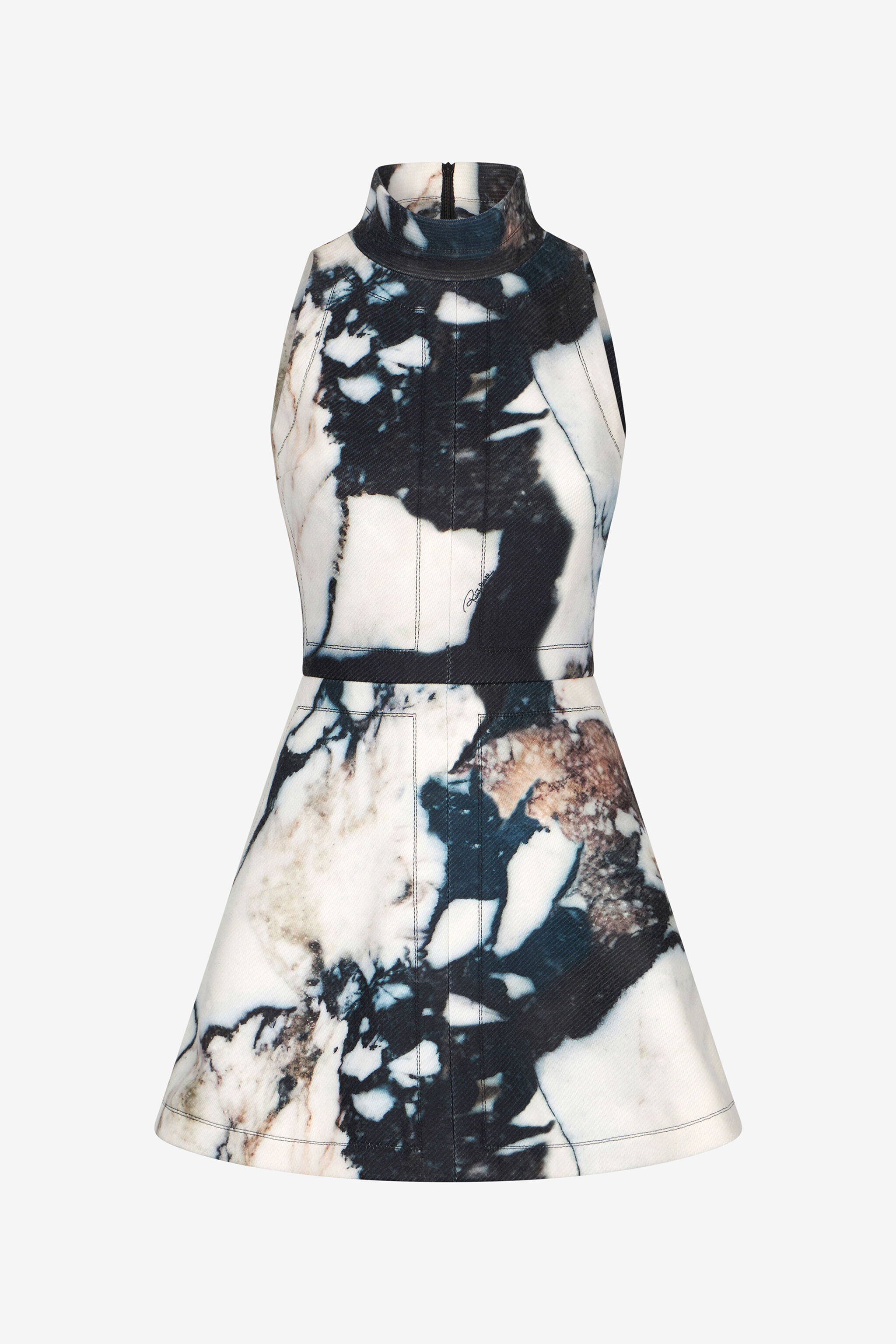 RC Minikleid Mit Print Marble Schwarz/Weiß TWT130-9MN18