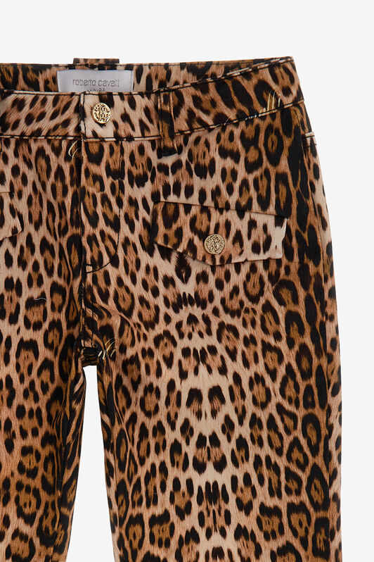 JU Jaguar Skin print pants Light brown SJT225-6SF65
