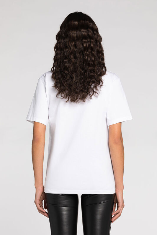 RC T-Shirt mit Palmen-Applikation Weiß QWT607-JD061