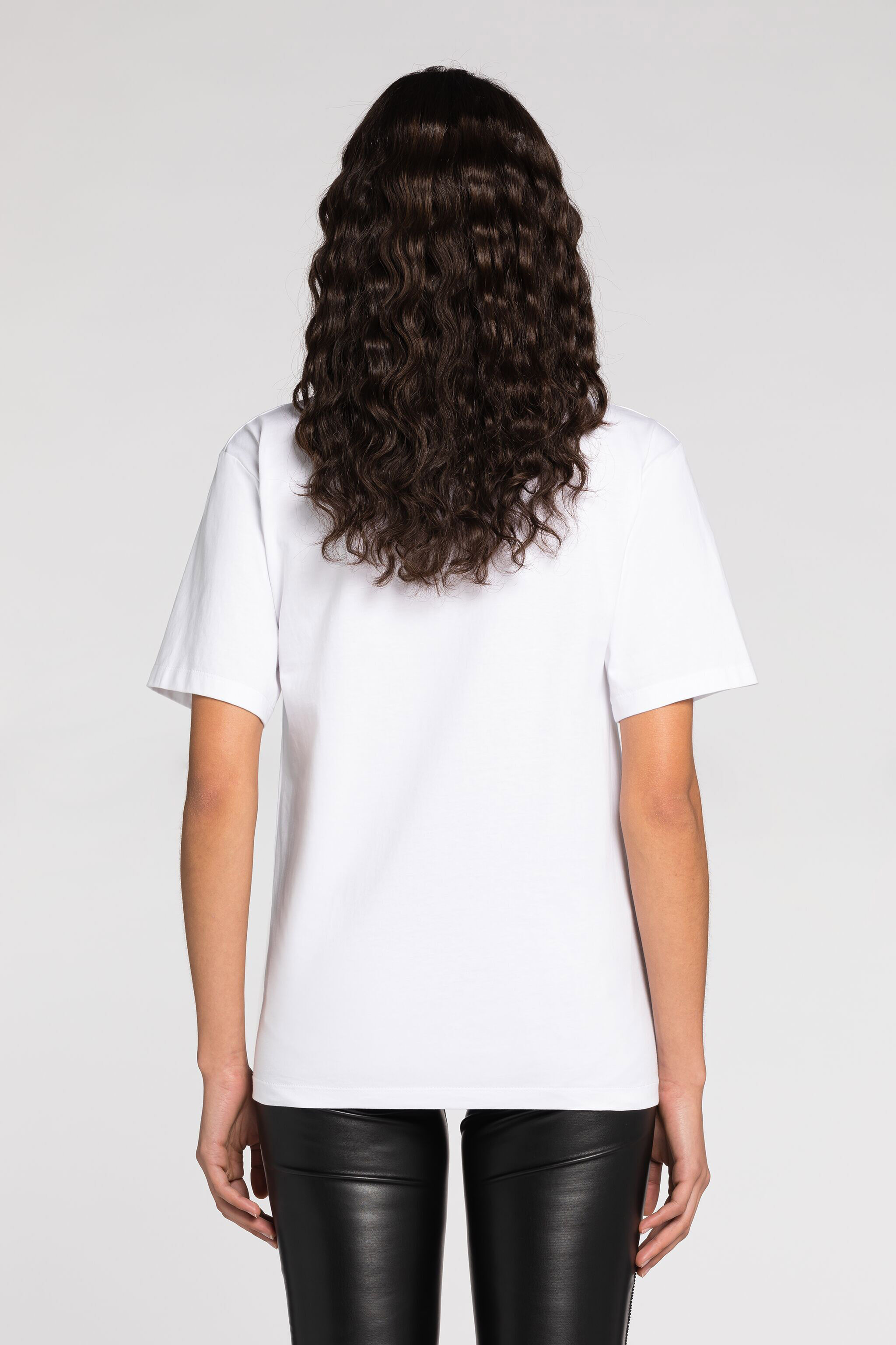 RC T-Shirt mit Palmen-Applikation Weiß QWT607-JD061
