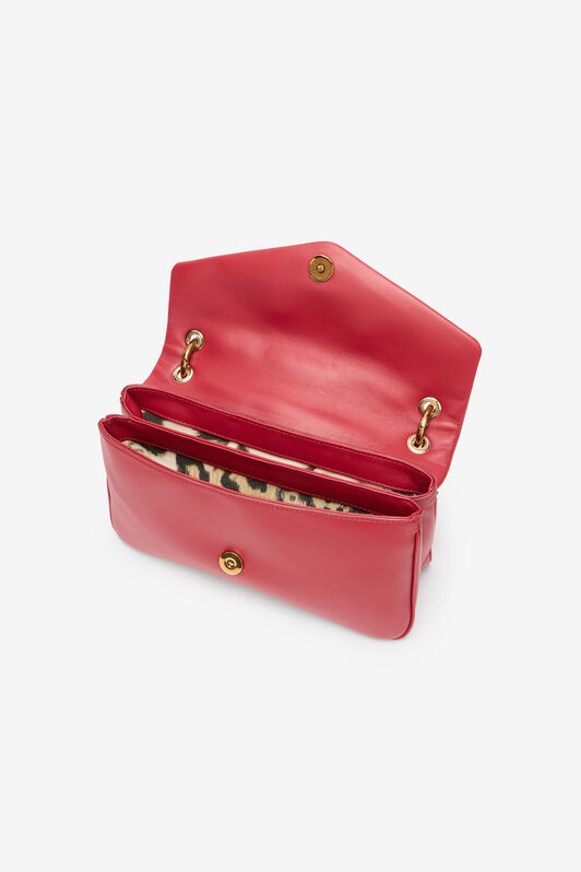 RC Shoulder Bag with Chain and Charm RC Shoulder Bag with Chain and Charm Red VKB015-PNE02