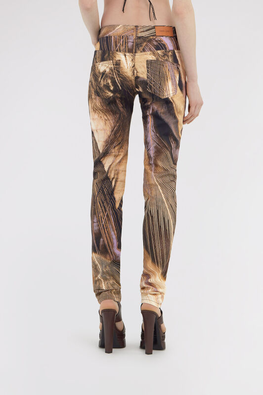 RC Savage print denim Brown SWJ232-DAL73