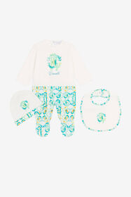 ${brand} Monogram logo print babygrow set ${colorDescription} ${masterID}