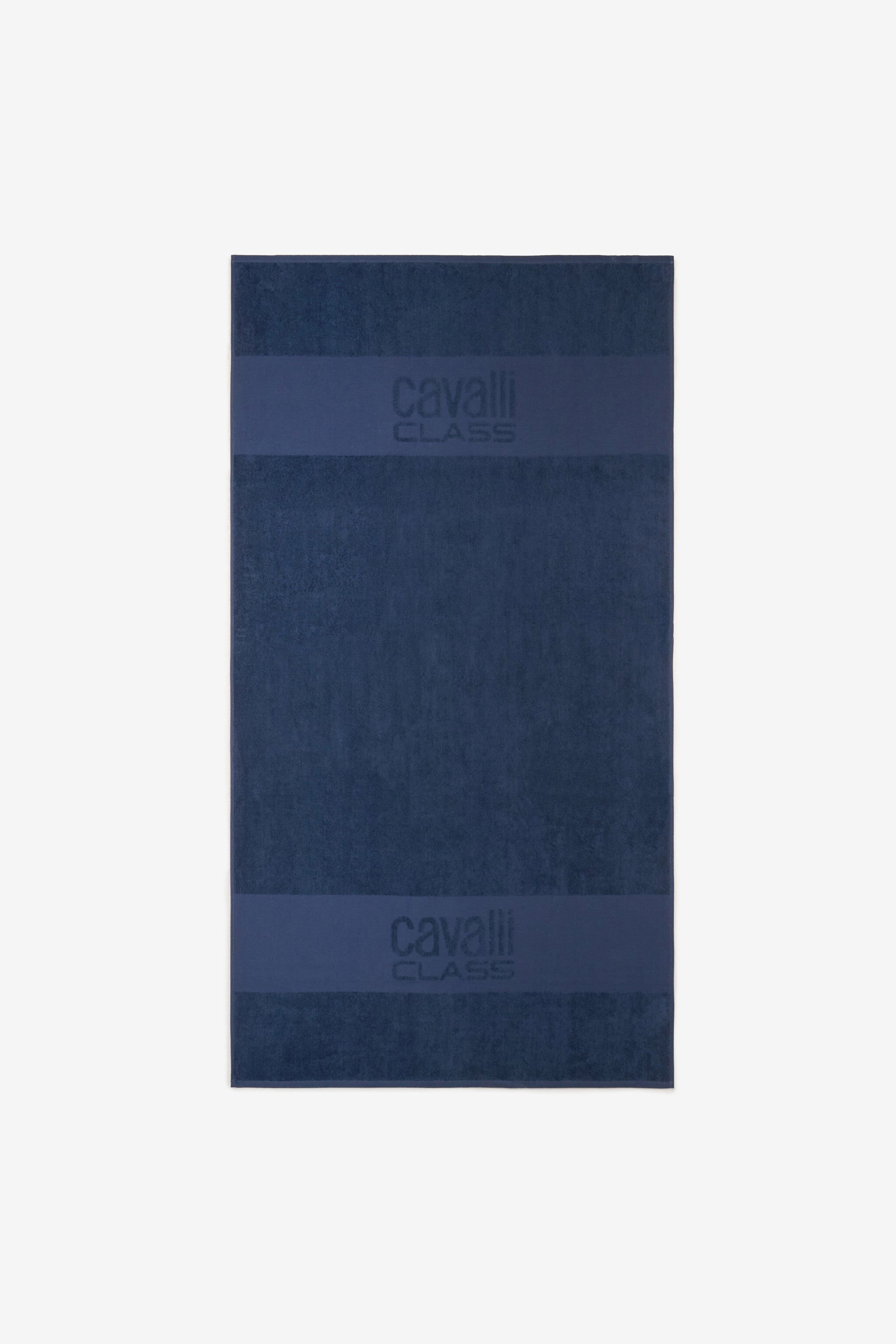 CL Strandtuch Mit Logo Cavalli Class Navy QXH01I-RW006
