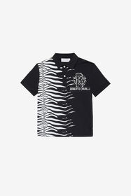${brand} Tiger Skin Polo-Shirt With RC Monogram And Logo ${colorDescription} ${masterID}