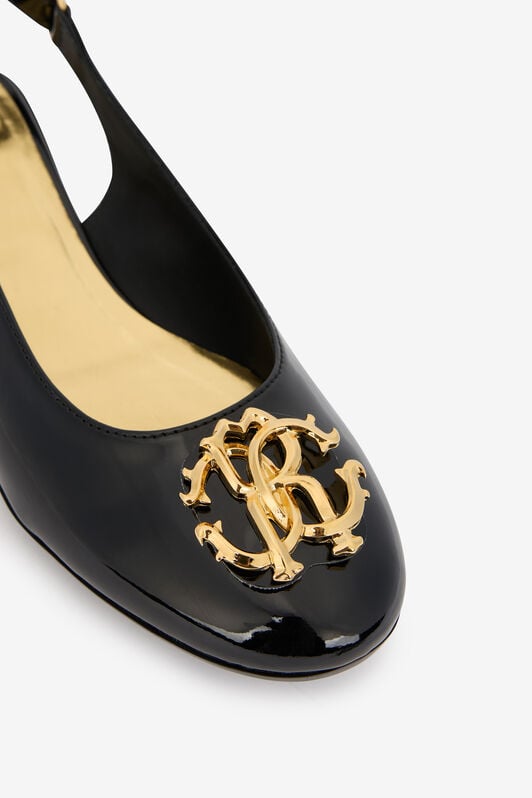 RC Slingback Nere con Monogramma RC BLACK QOS01C-PZO19