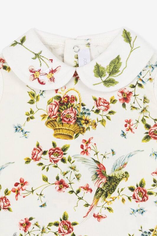 JU Tutina con stampa floreale Bianco OJT802-JMC78