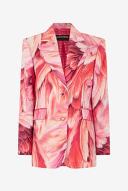 RC Veste en soie avec imprimé Plumage PEONIA SWT405-4QL71