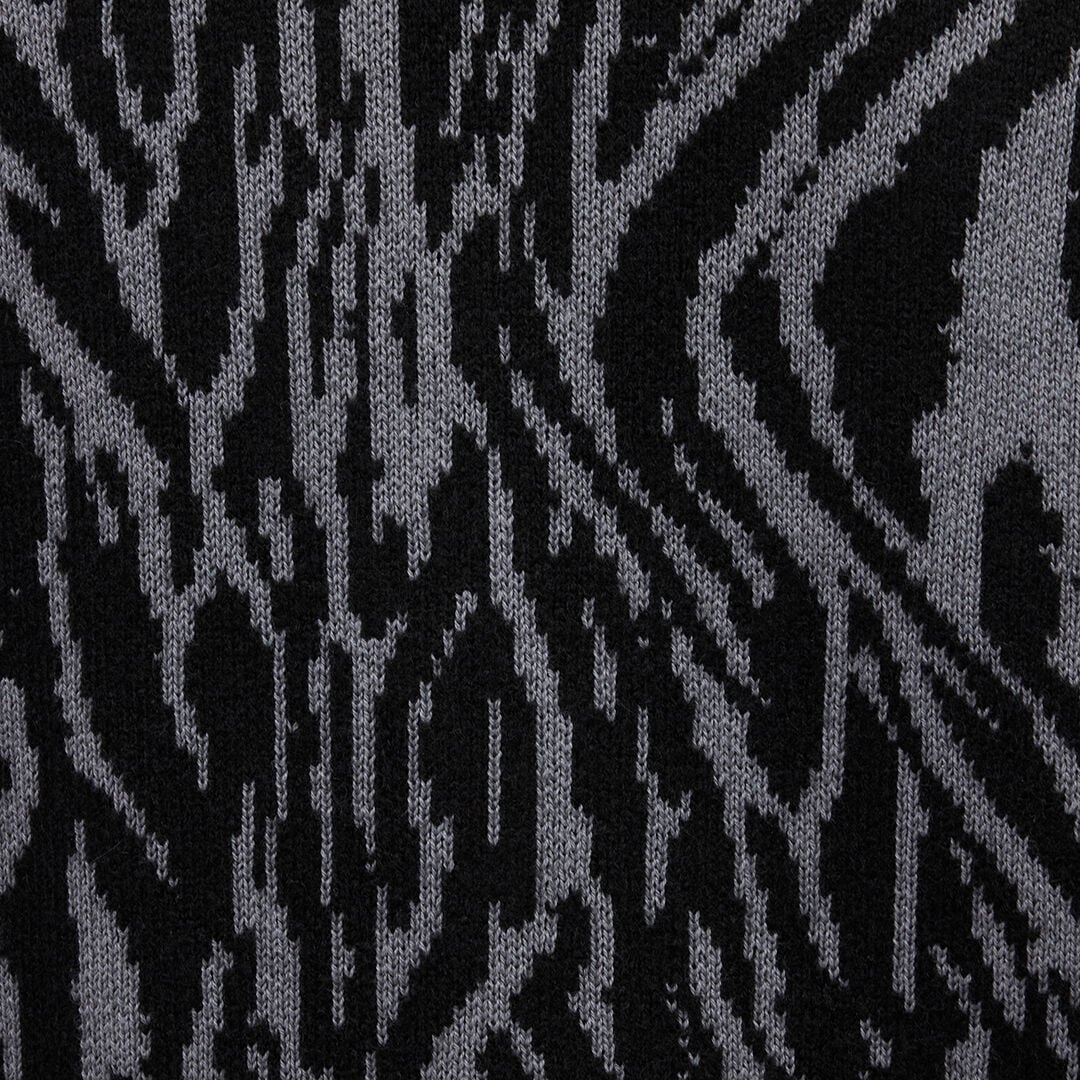 Animalier Jacquard Cardigan in BLACK for Men | Roberto Cavalli®