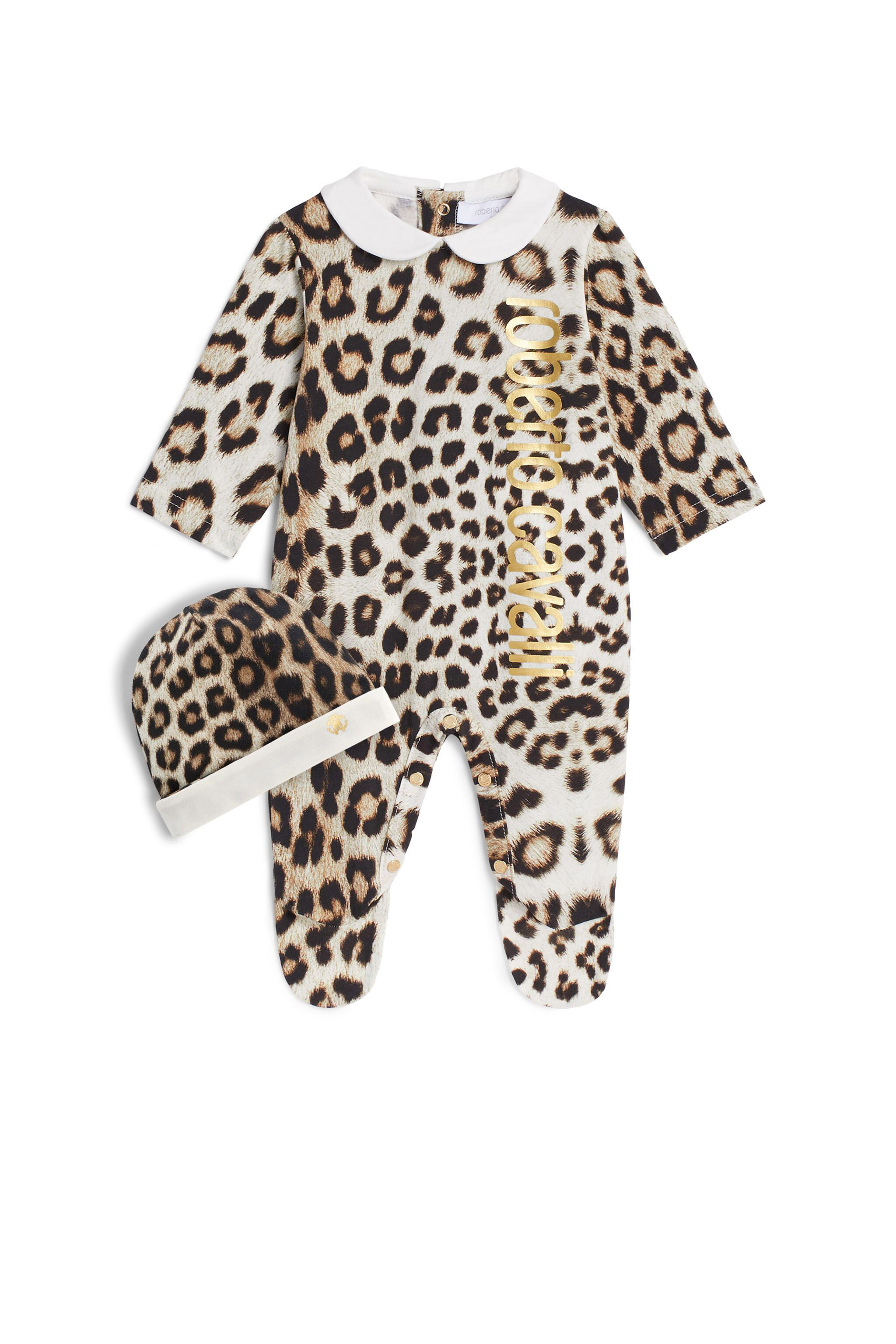 JU Natural Jaguar print newborn kit BEIGE/MILKY/BLACK IJT812-JFQ64