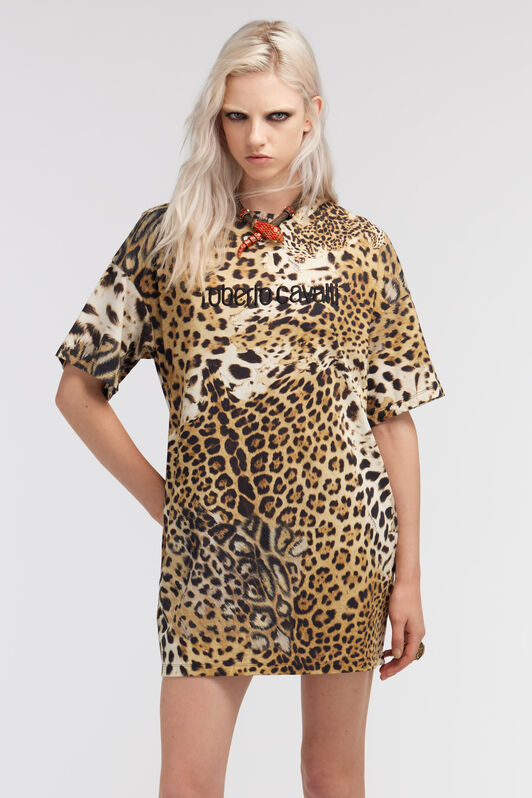 RC Jaguar Skin print dress Light Brown SKT12A-3PG34