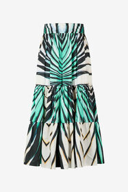 ${brand} Gonna Midi In Cotone Stampa Ray Of Sea ${colorDescription} ${masterID}