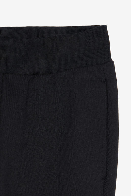 JU Black Track Pants with Logo Print BLACK VJT20E-CF050