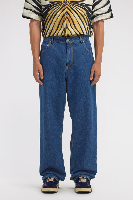 RC Wide leg Jeans Dunkelblau TRJ211-VT001
