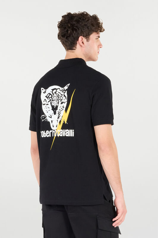 RC Poloshirt Mit Print Und Logo Schwarz POT64D-KB001