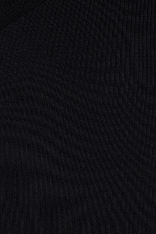 RC Long Black Ribbed Dress Noir VWM109-MH014