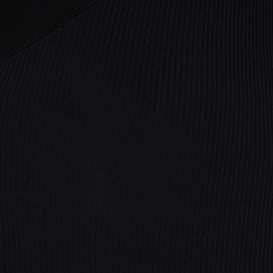 RC Long Black Ribbed Dress Noir VWM109-MH014