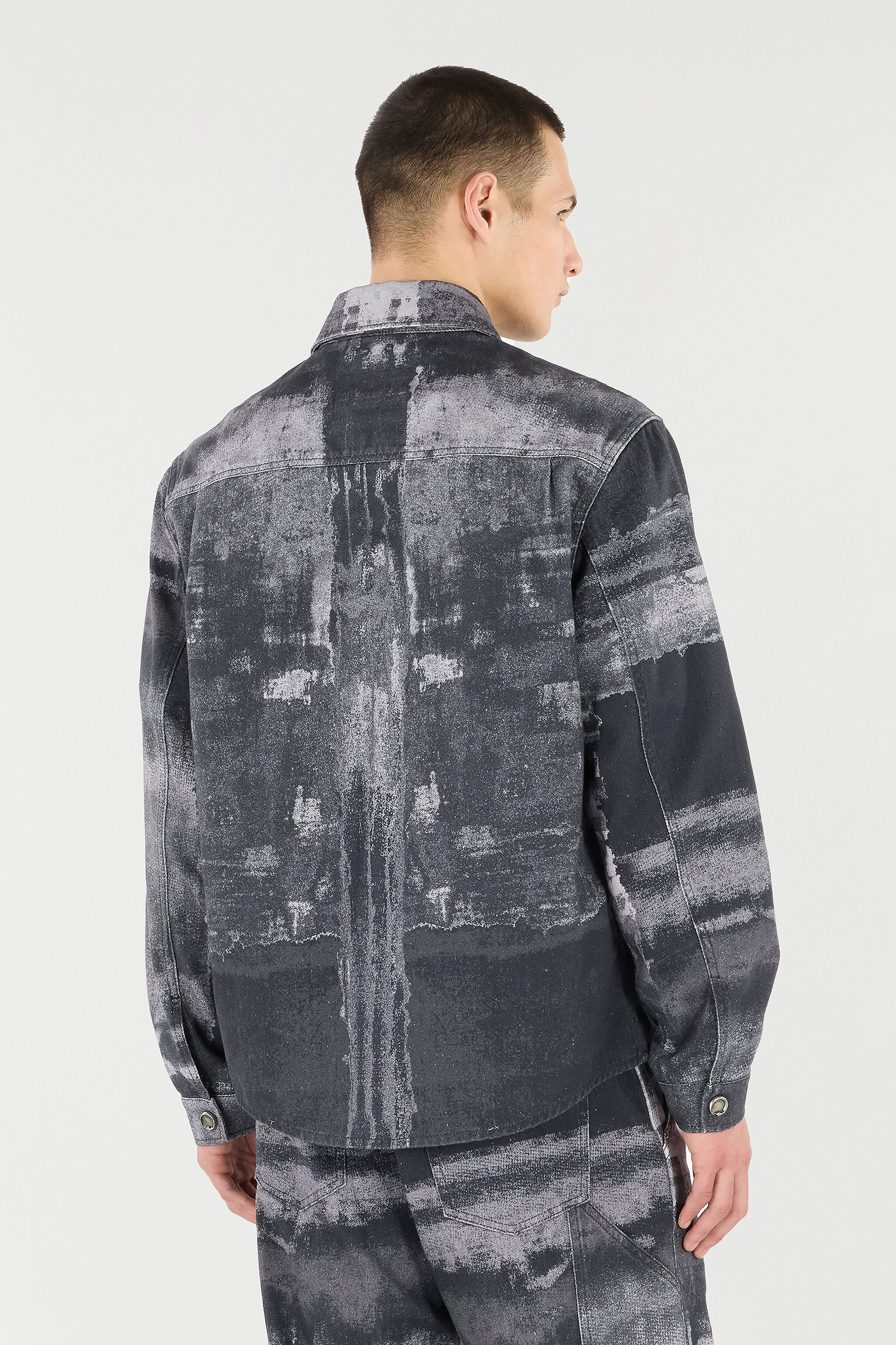 RC Overshirt In Denim Effetto Used Nero VNJ777-4NP69