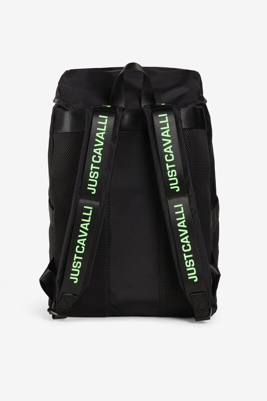 JC Just Cavalli Rucksack mit Logo-Print Schwarz Q62346-Q1249